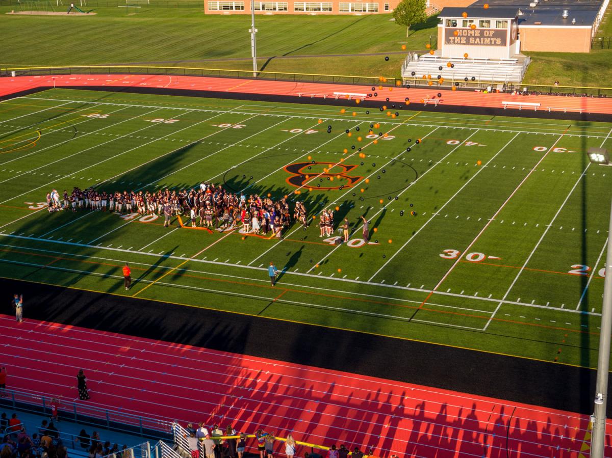 Students and Community Members Gather at Grand Opening Ribbon Cutting and Balloon Launch at Churchville-Chili Outdoor Athletic Complex